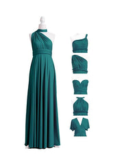 Dark Green Multiple A-Line Bridesmaid Dresses-27dress